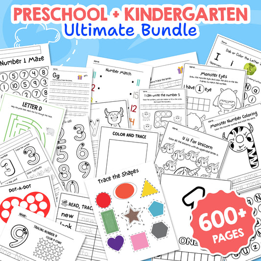 Preschool + Kindergarten Ultimate Bundle