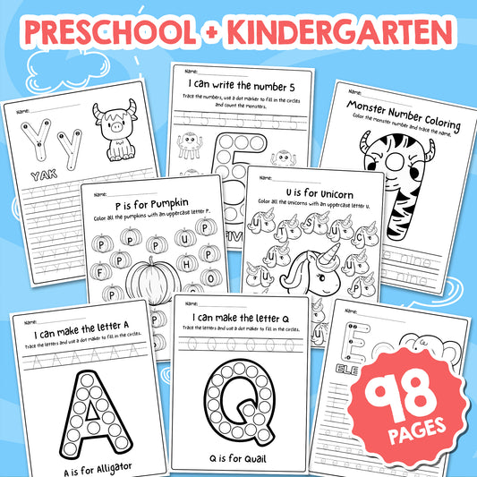 Preschool & Kindergarten Starter Pack