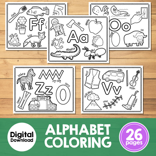 Alphabet Coloring Pages